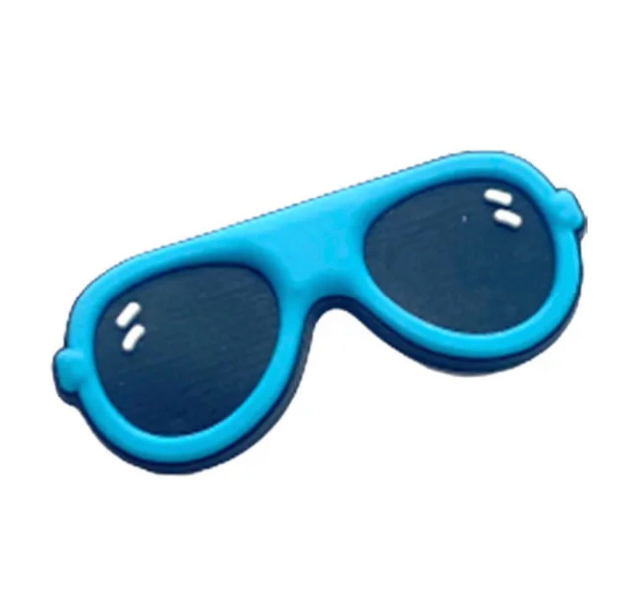 Blue Sunglasses Croc Charm