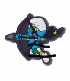 Archer Smurf Croc Charm