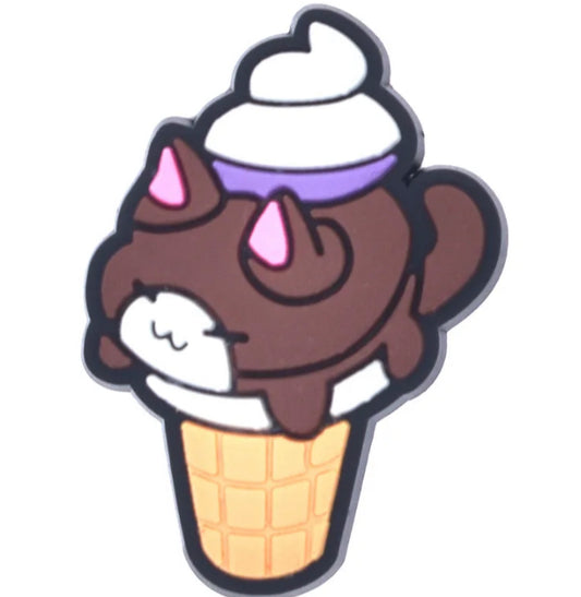 Brown Sleeping Cat Icecream Cone