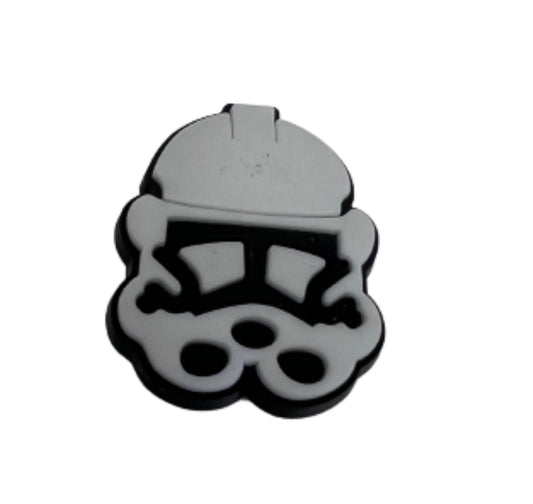 Storm Trooper Helmet Croc Charm